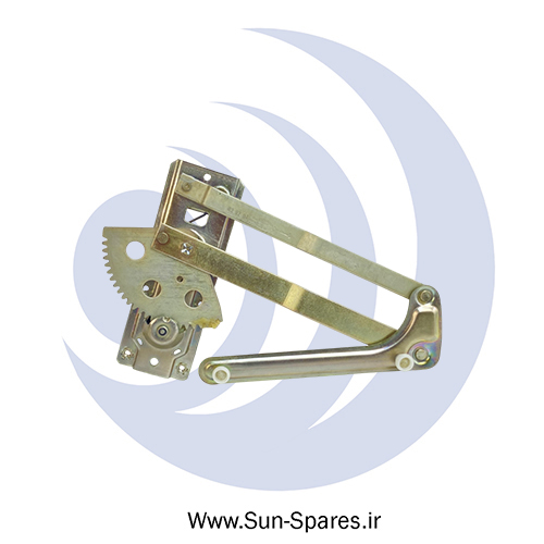 شيشه بالابر دستي راست پيكان دو بازو بازاري ابري